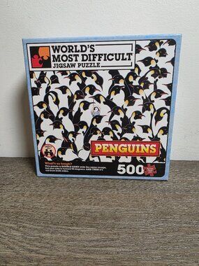 Penguins: World's Most Difficult Jigsaw Puzzle - 500 Pieces NEW and SEALED